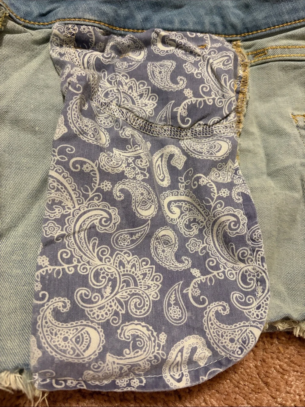 Distressed Denim Shorts